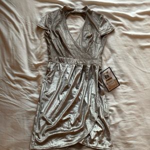Champagne Dress with Choker